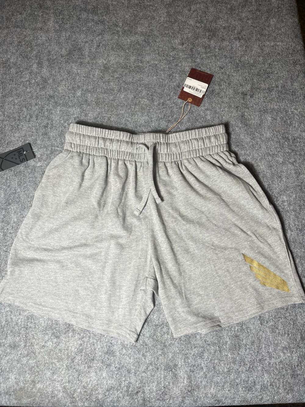 Mitchell & Ness LAFC Women's Heathered Gray Logo Fleece Shorts
